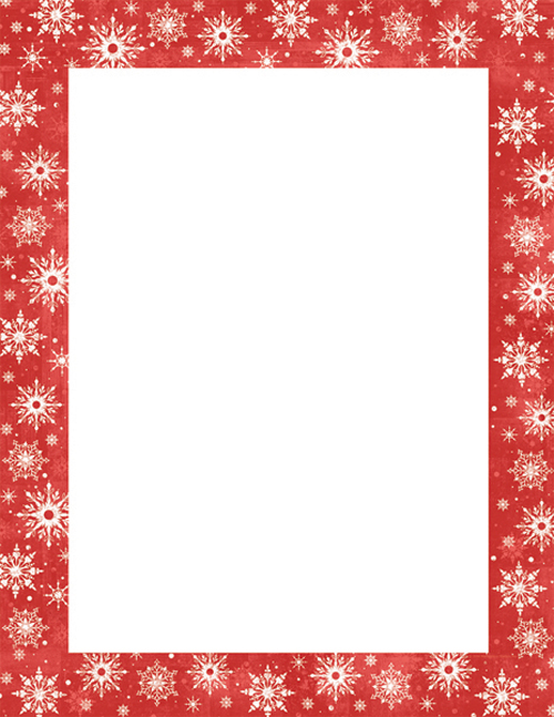 Snowy Flakes Letterhead 25CT