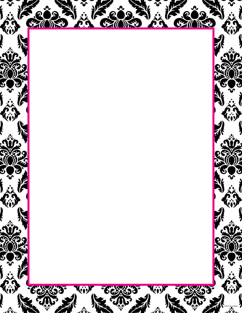 2012027 - Black & White Damask