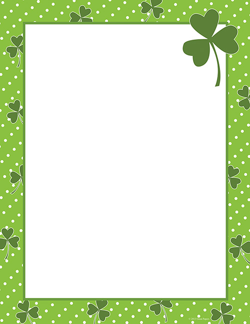 Clover Dots Shamrock Letterhead 80CT