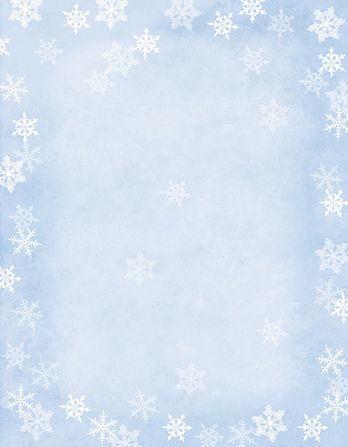 Winter Flakes Letterhead 80CT