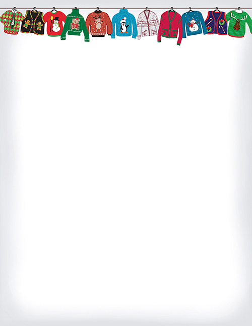 Holiday Sweater Letterhead 80CT
