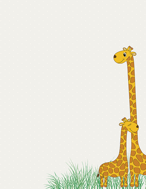 Great Papers - Baby Mama Giraffe Letterhead 80CT