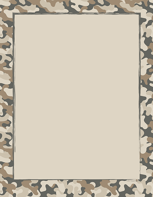 Camo Letterhead 80CT