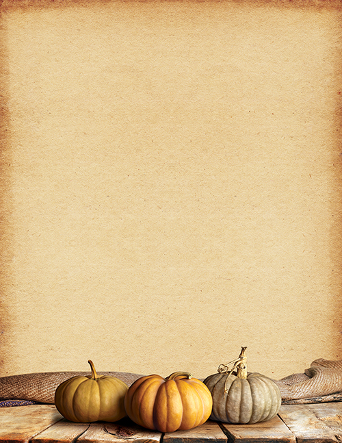 Fall Pumpkins Kraft Letterhead 80CT