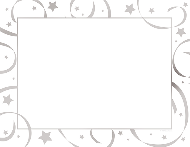 Silver Star Foil Certificates 15CT