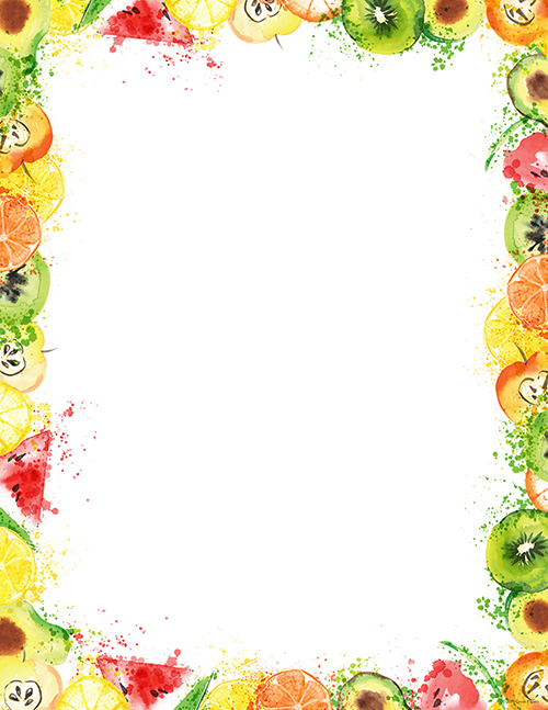 Fruit Splash Letterhead 80CT