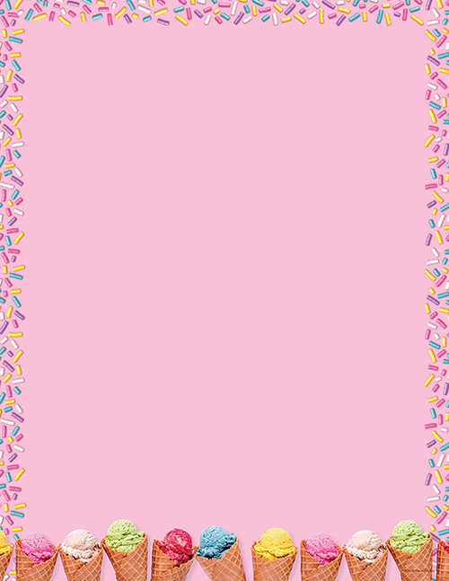 Scoops Ice Cream Letterhead 80CT