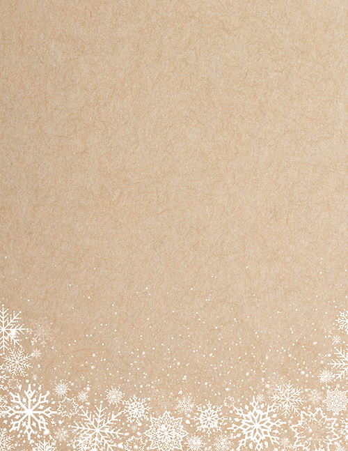 White Kraft Snowflakes 80CT