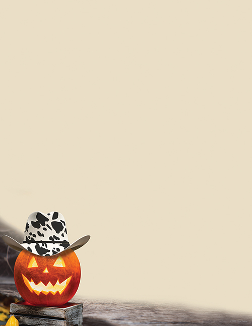 Cowboy Hat Pumpkin  Letterhead, 50 CT