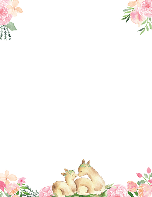 Loving Llamas Letterhead, 50 CT