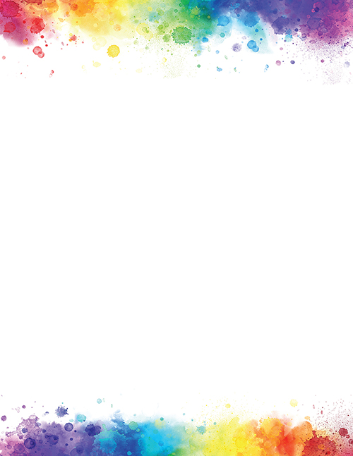 Rainbow Burst Letterhead, 50 CT