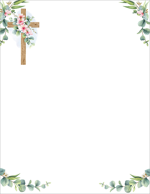 Floral Faith Elegance Letterhead, 80 CT