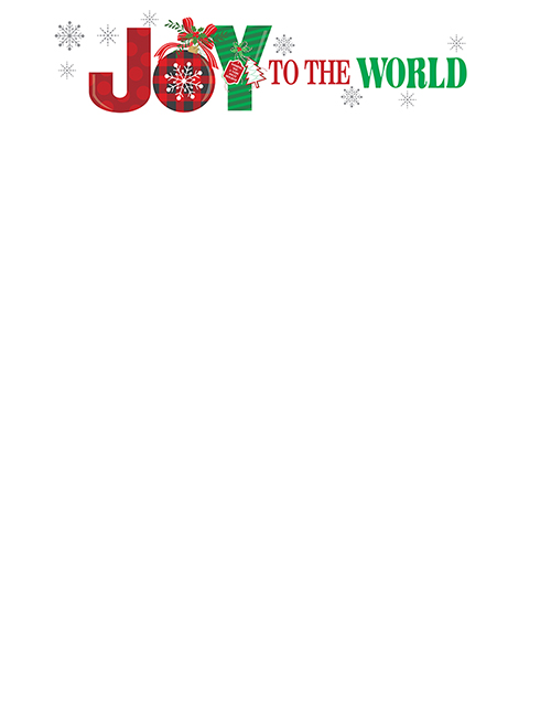 Joy To The World, Letterhead 80 CT