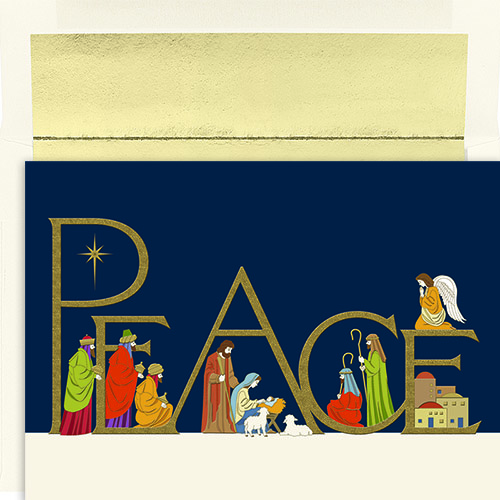 Peaceful Night Holiday Card 16CT