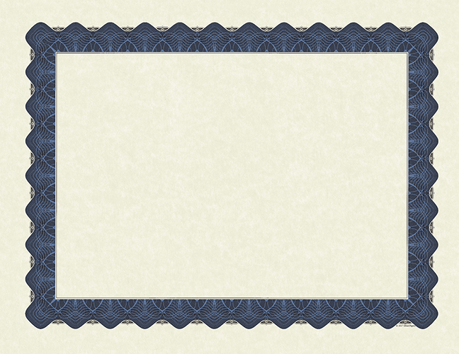 Metallic Blue Certificate 100CT