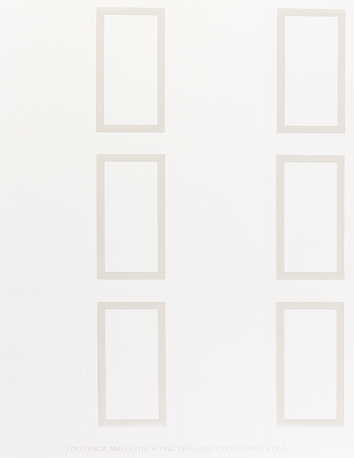 Pearl Border White Placecard 60CT