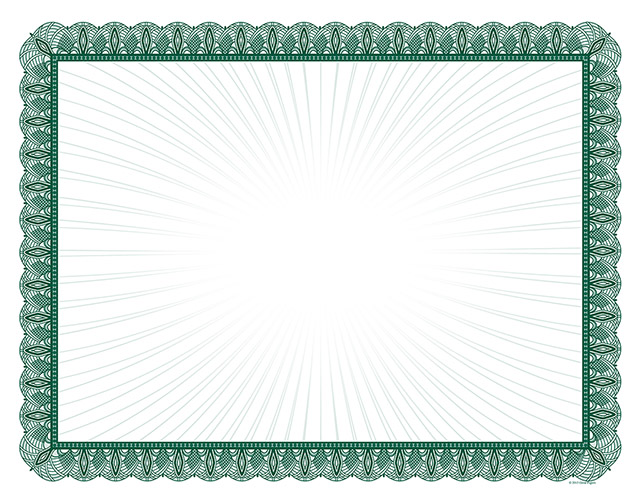 Green Value Certificate 100CT