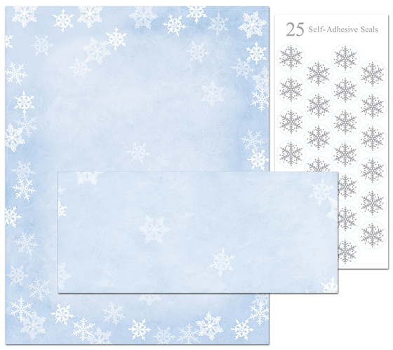 Winter Flakes Stationery Kit 25CT