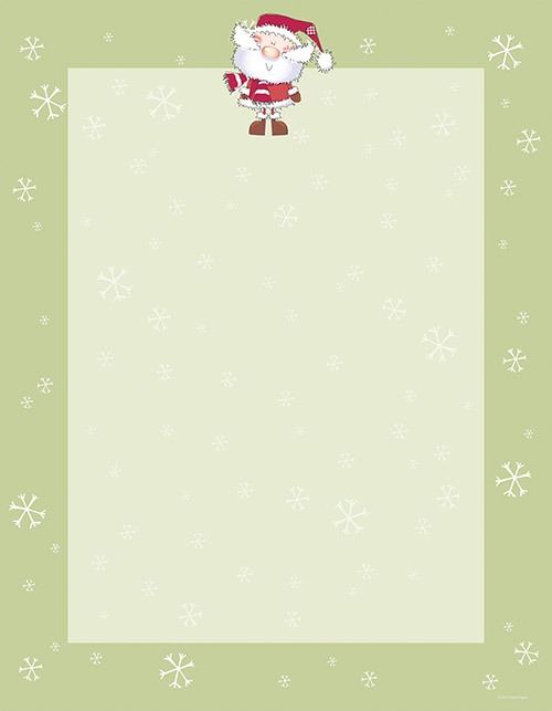 Merry Christmas Santa Claus Letterhead 80CT