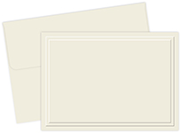 Triple Embossed Ivory Note Card 50CT