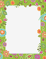 Paisley Flowers Letterhead 80CT