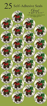 Pinecone Garland Seals 25CT