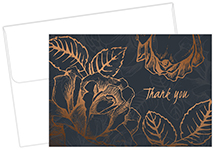 Copper Flower Thank You Notecard 50CT