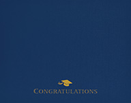 Graduation Navy Certificate Cover 5CT