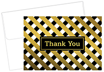 Lattice Gold Thank You Notecard 50CT
