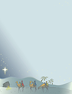 Three Kings Holiday Star Letterhead 80CT