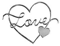 Delicate Touch Silver Love Seals 27CT