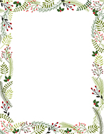 Merry Twigs Holly Letterhead 80CT