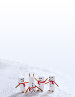 Marshmallow Snowmen Holiday Letterhead  80 CT