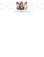 Christmas Cats Holiday Letterhead 80CT