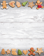 Holiday Cookies Letterhead, 50 CT