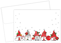 Holiday Gnome Foil Notecard, 50 CT