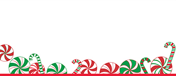 Peppermint Candy Cane #10 Envelope, 40 CT