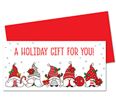 Gnome Holiday Gift Card and Money Holder, 12 CT