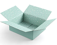 Star Pattern Care Package Shipping Box 2Pk