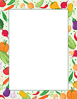 Fresh Vegetables Letterhead, 80ct