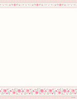Pink Roses & Lace Letterhead, 80 CT