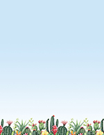 Cactus   Succulent Garden Letterhead, 80ct