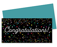 congratulations confetti Gift Card and Money Holder 12Ct