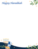 Happy Hanukkah, Letterhead 80 CT