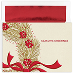 Wreath with Berries Holiday Card 16CT
