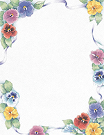 Pretty Pansies Letterhead 80CT