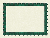 Metallic Green Certificate 100CT