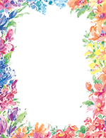 Bright Floral Letterhead 80CT