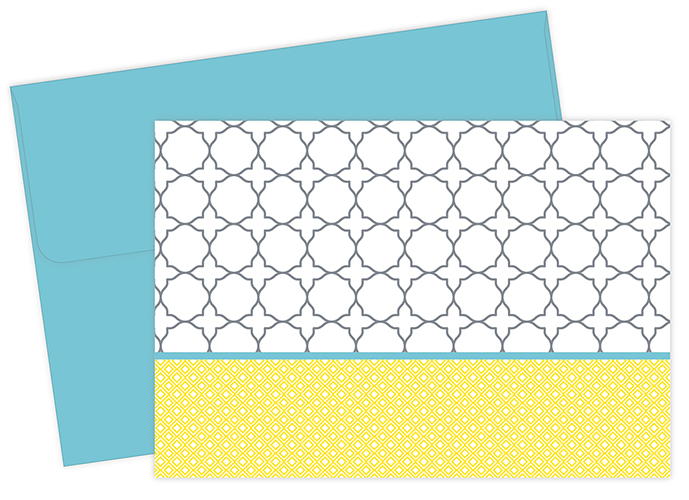 Fresh Slate Trellis Notecard