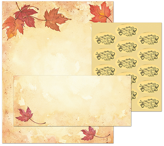 Fall Leaves Stationery Kit 25CT